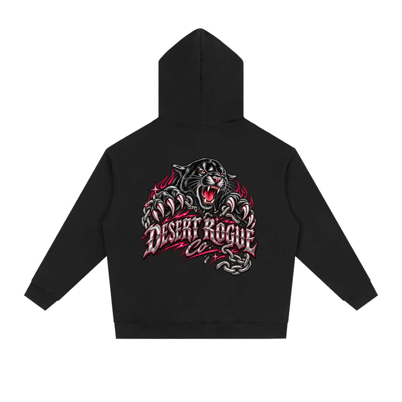 Pink Chrome Panther DR co. Hoodie