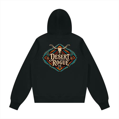 Aztec Print DR co. Fleece Hoodie