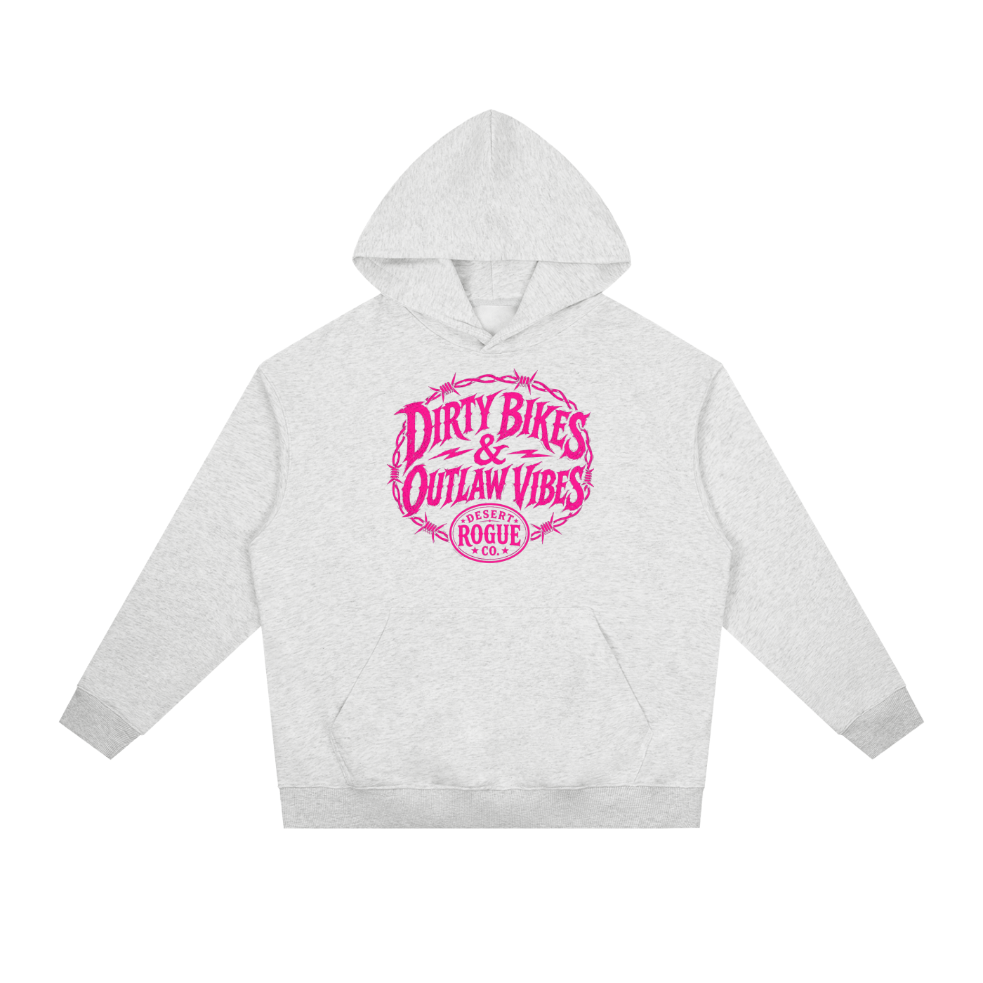 Outlaw Vibes Hoodie — Hot Pink