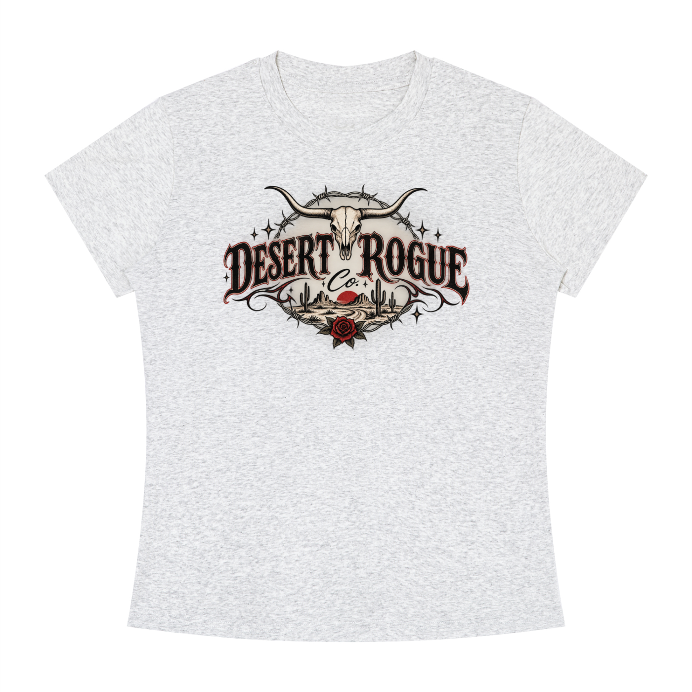 Bullskull Barbwire Crewneck T-Shirt