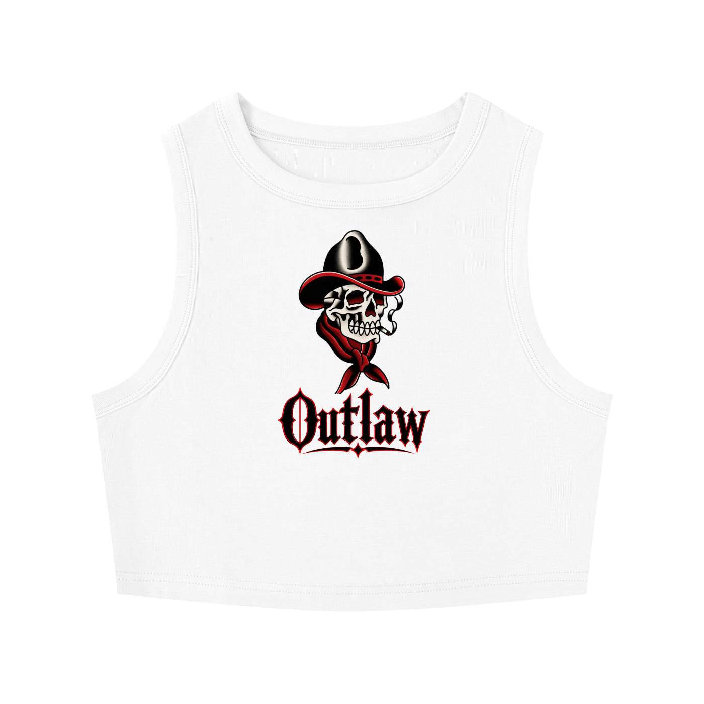 Outlaw Cowgirl Crop Tank
