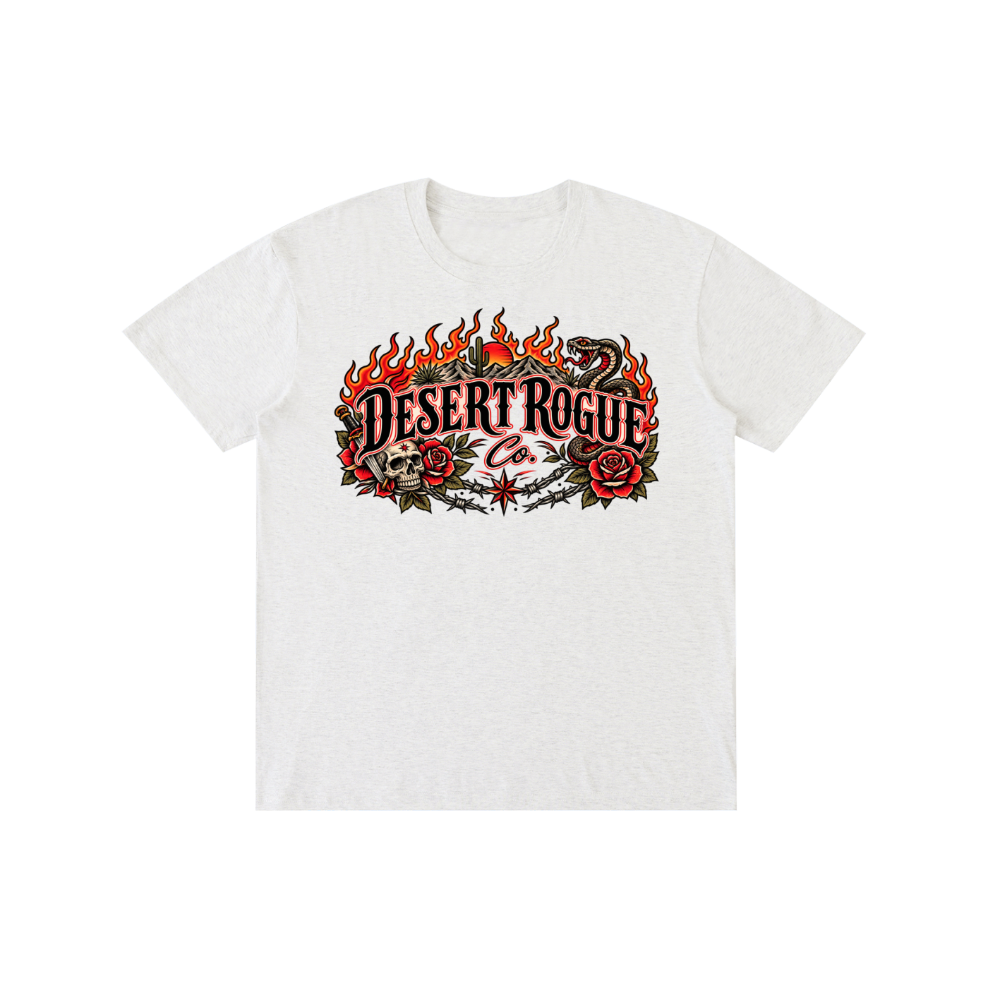 Desert Flames Cotton T-Shirt