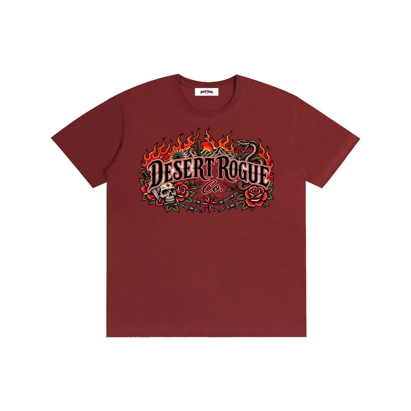 Desert Flames Cotton T-Shirt