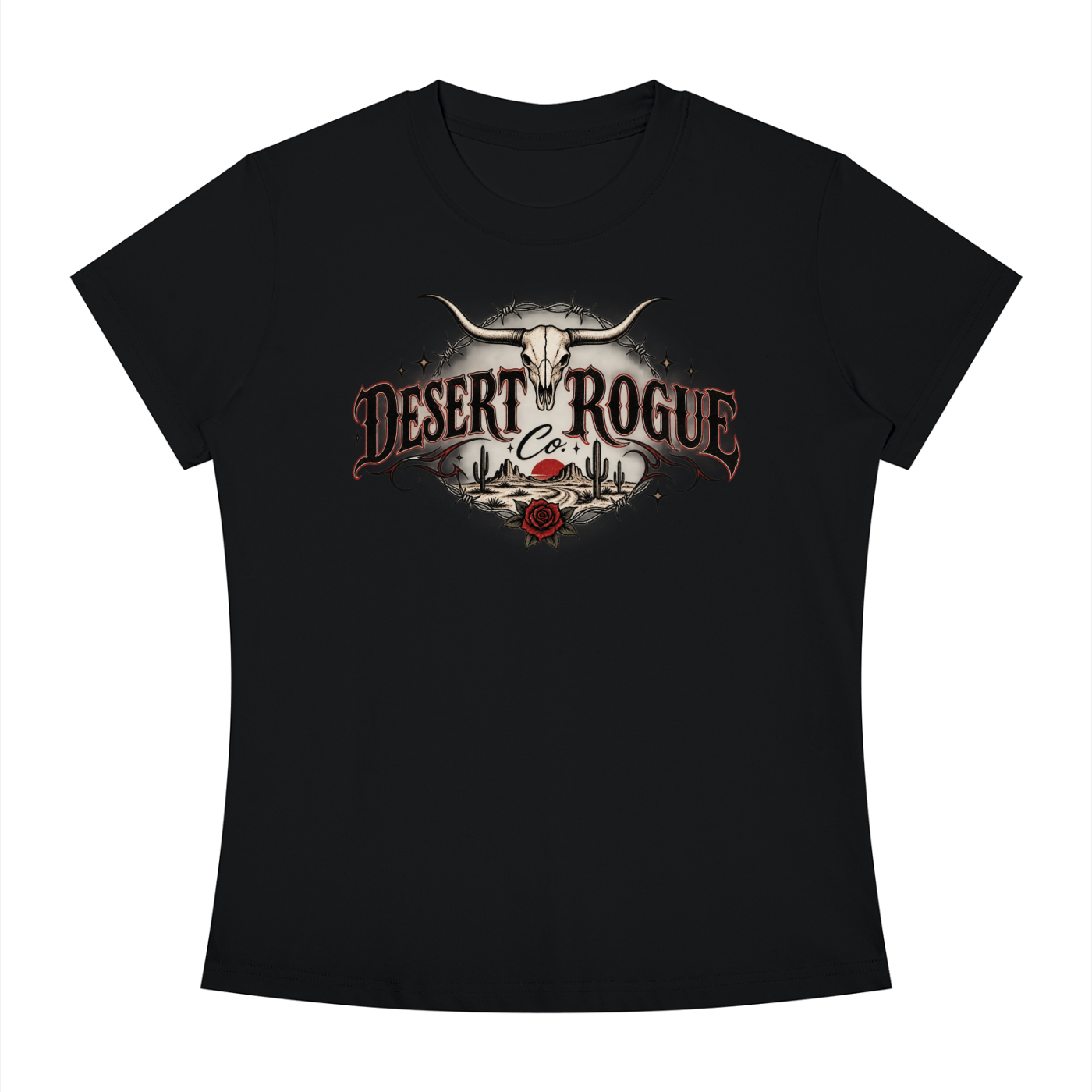 Bullskull Barbwire Crewneck T-Shirt