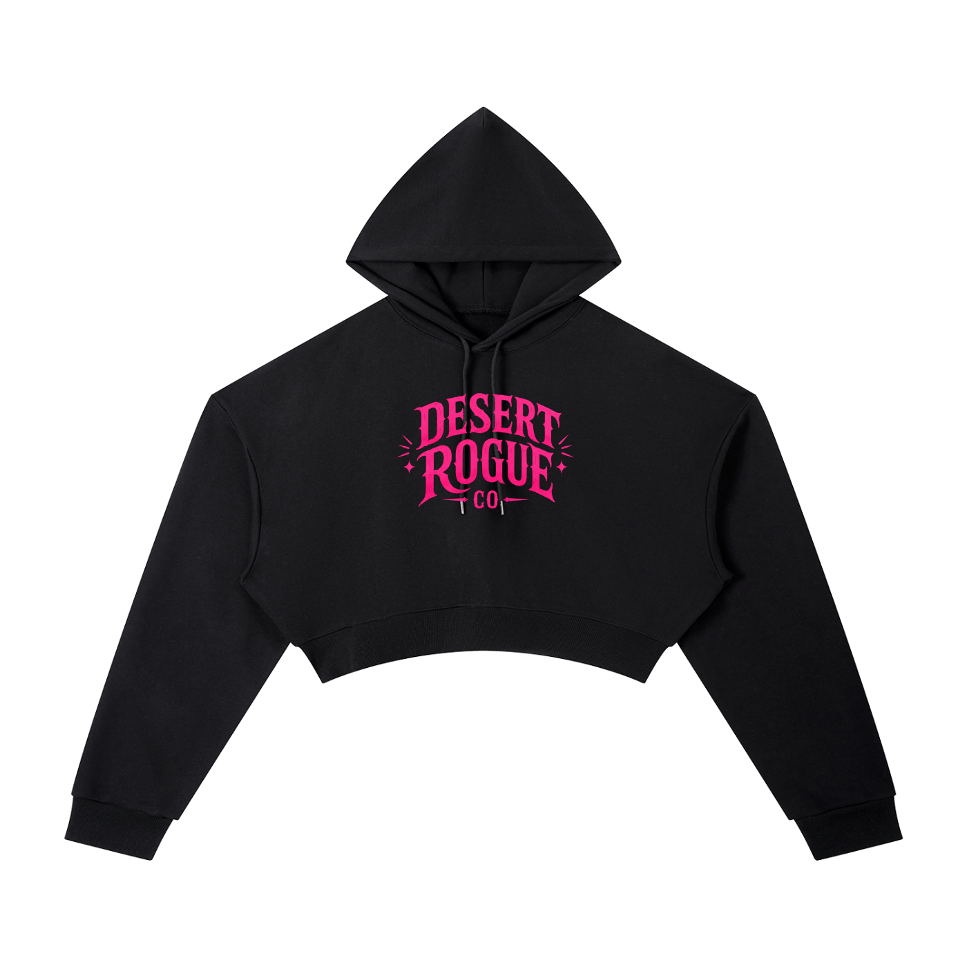 Classic Pink DR co. Cropped Hoodie