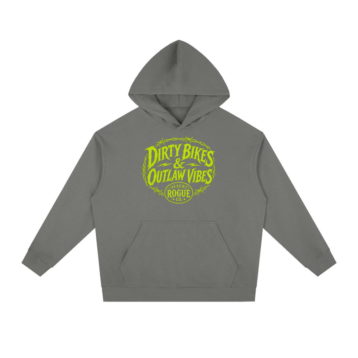 Outlaw Vibes Hoodie — Toxic Green