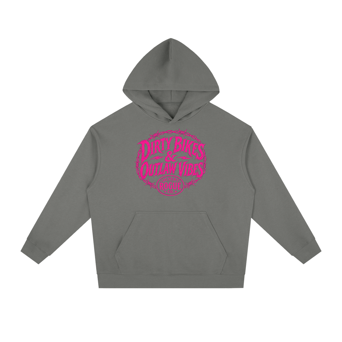 Outlaw Vibes Hoodie — Hot Pink