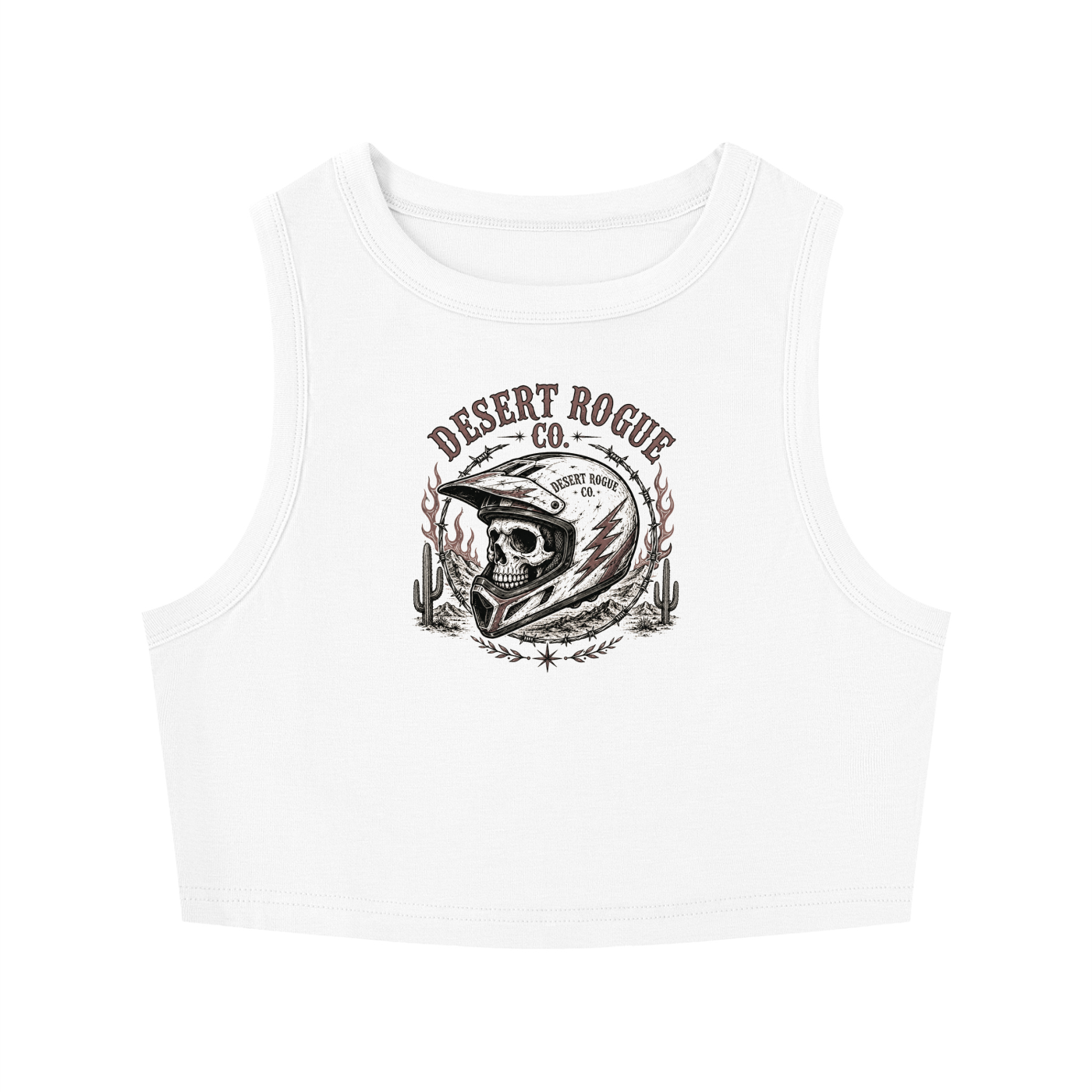 Ride Till You Die Tight Crewneck Crop Tank Top