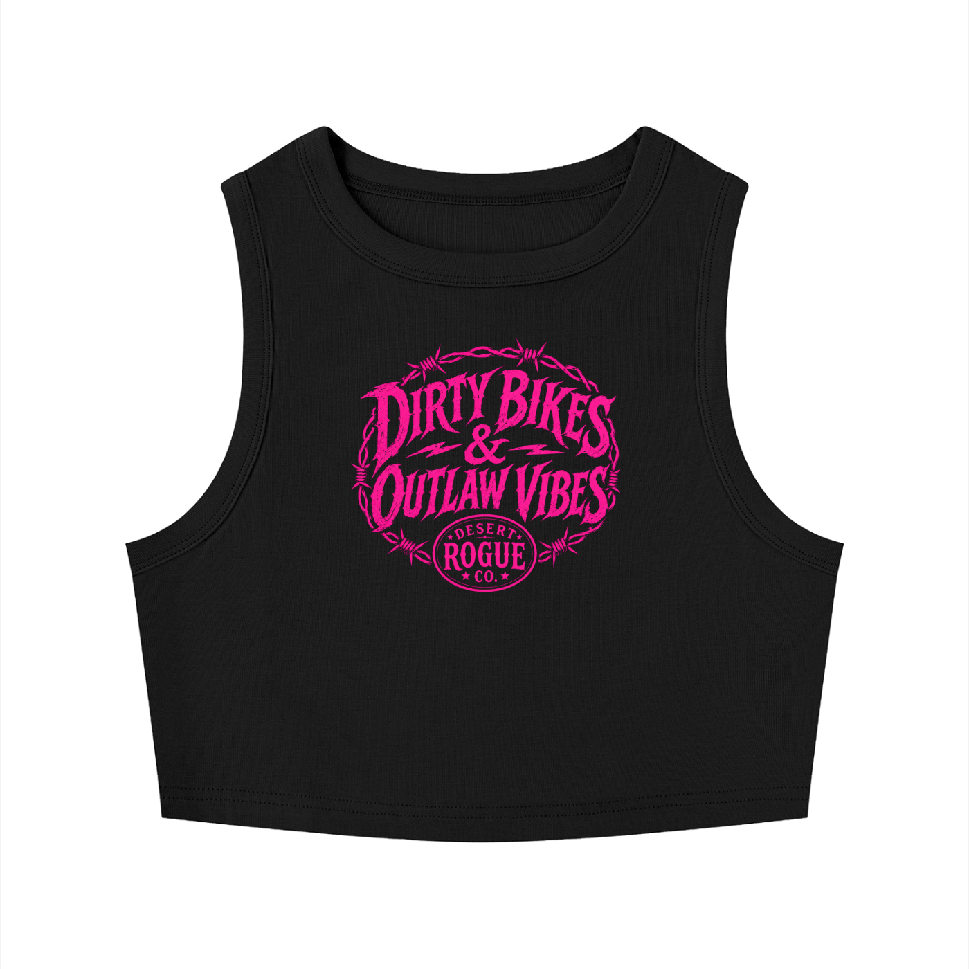 Hot Pink DR co. Tight Crop Tank Top