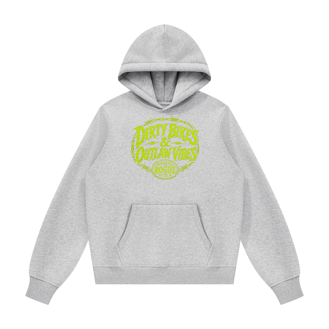Outlaw Vibes Hoodie — Toxic Green