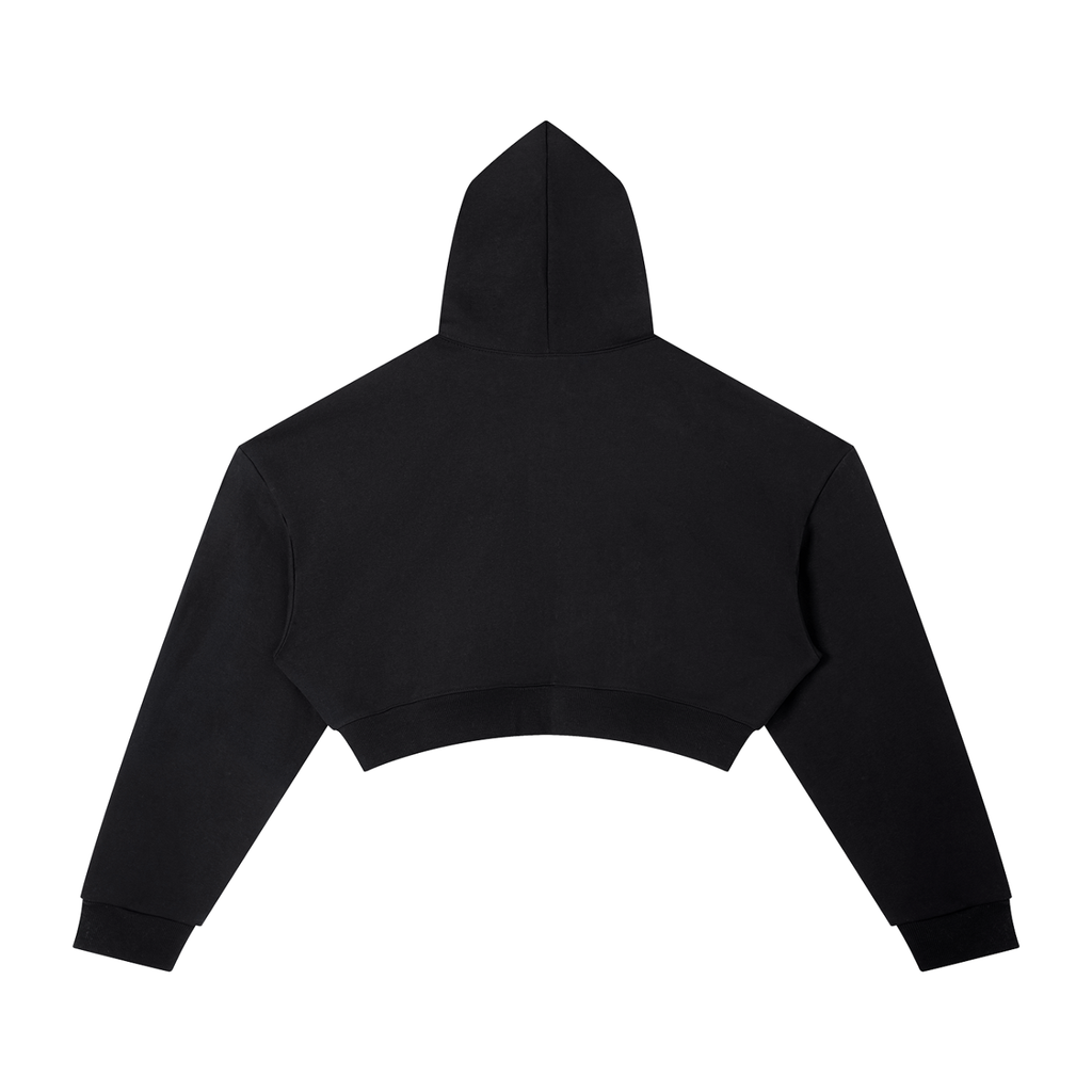 Pink Desert Rogue Cropped Hoodie