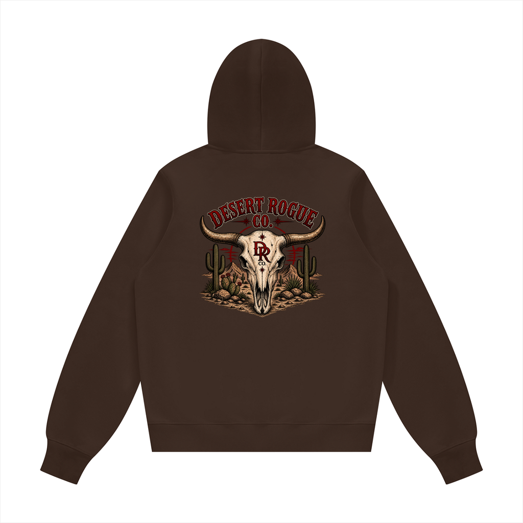 Bull Skull DR co. Fleece Hoodie