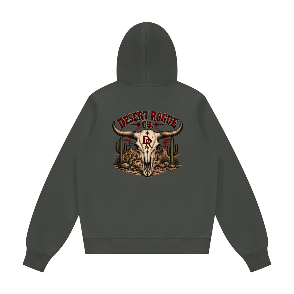 Bull Skull DR co. Fleece Hoodie