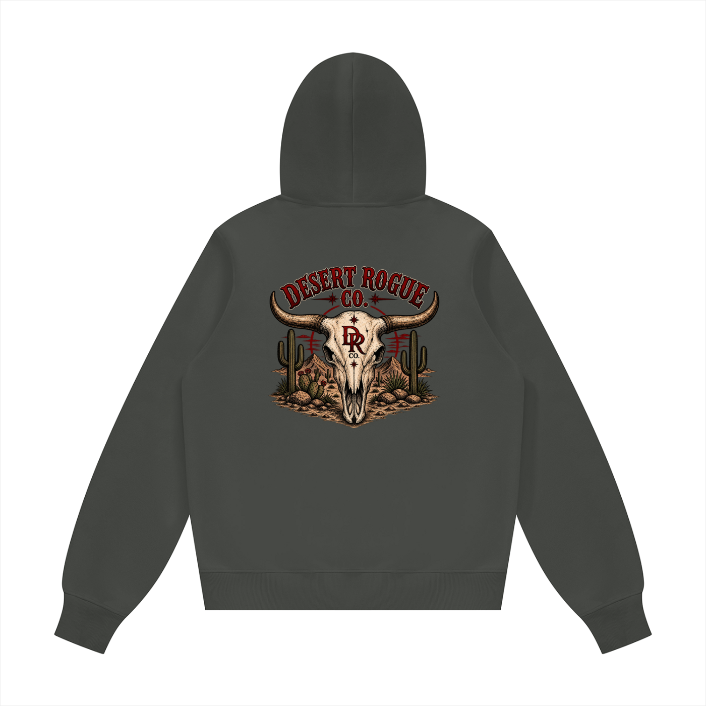 Bull Skull DR co. Fleece Hoodie