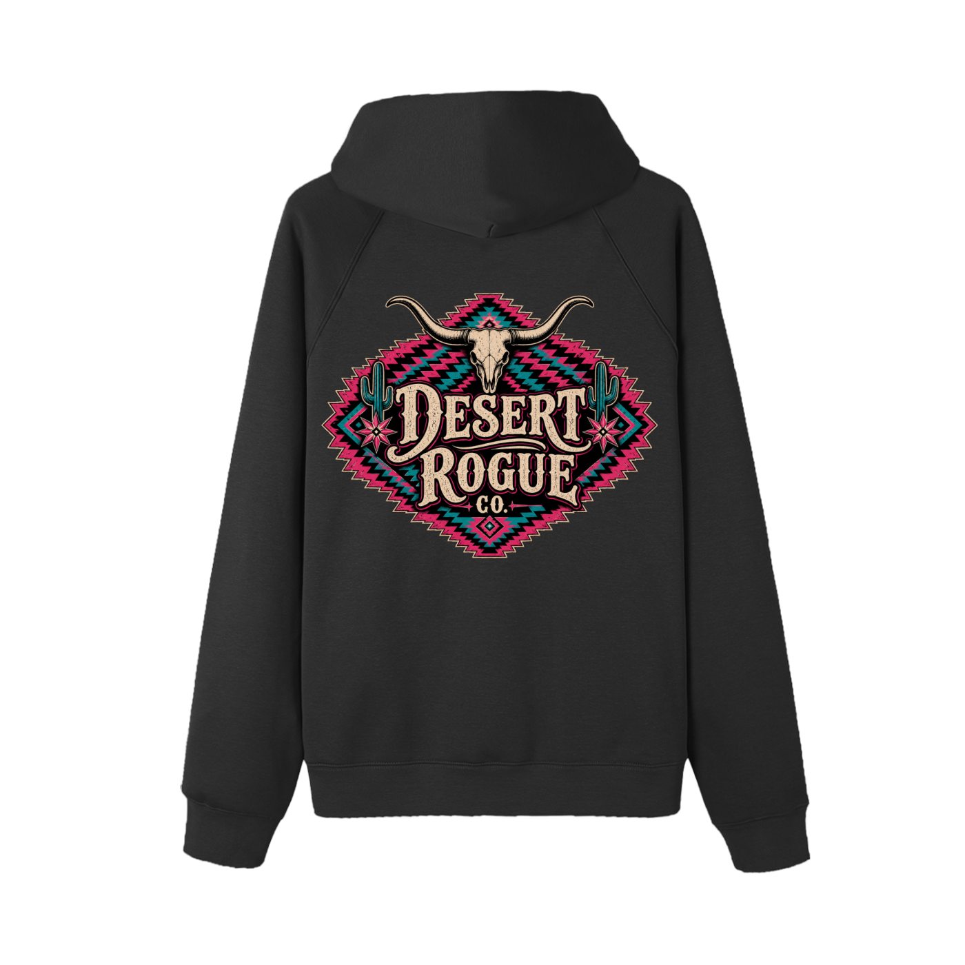 Pink Aztec DR co. Fleece Hoodie