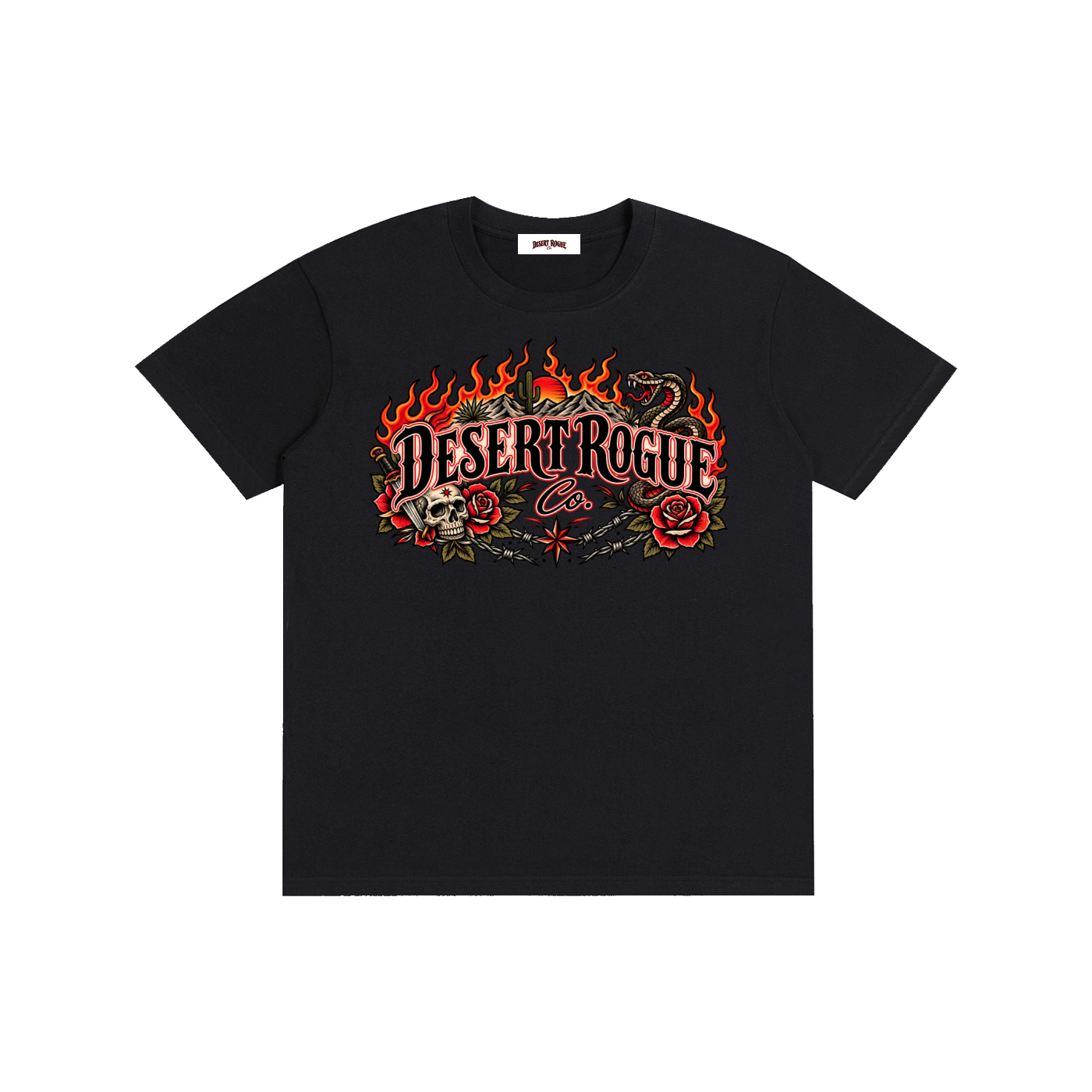 Desert Flames Cotton T-Shirt