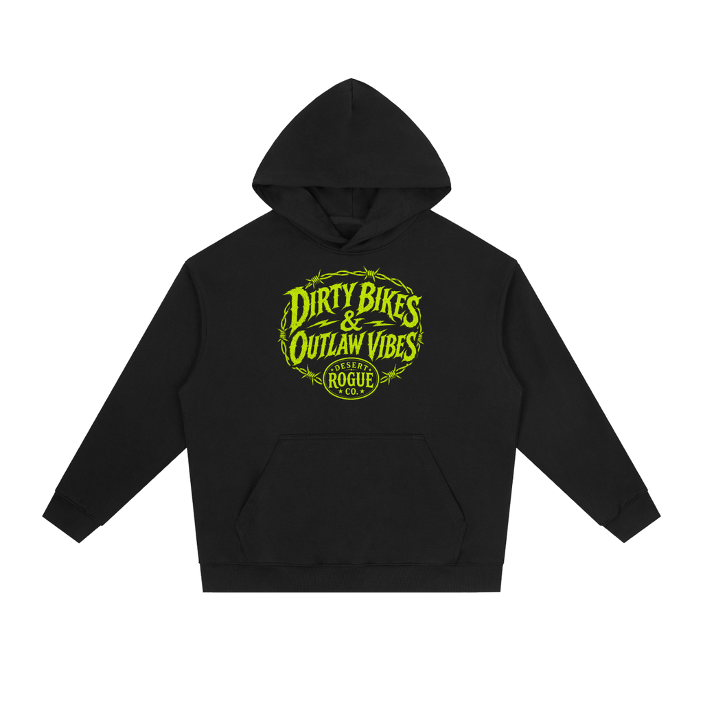 Outlaw Vibes Hoodie — Toxic Green