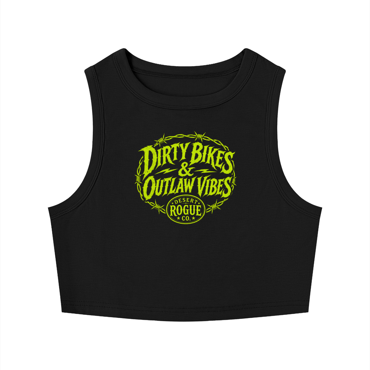 Lime Green DR co. Tight Crop Tank Top