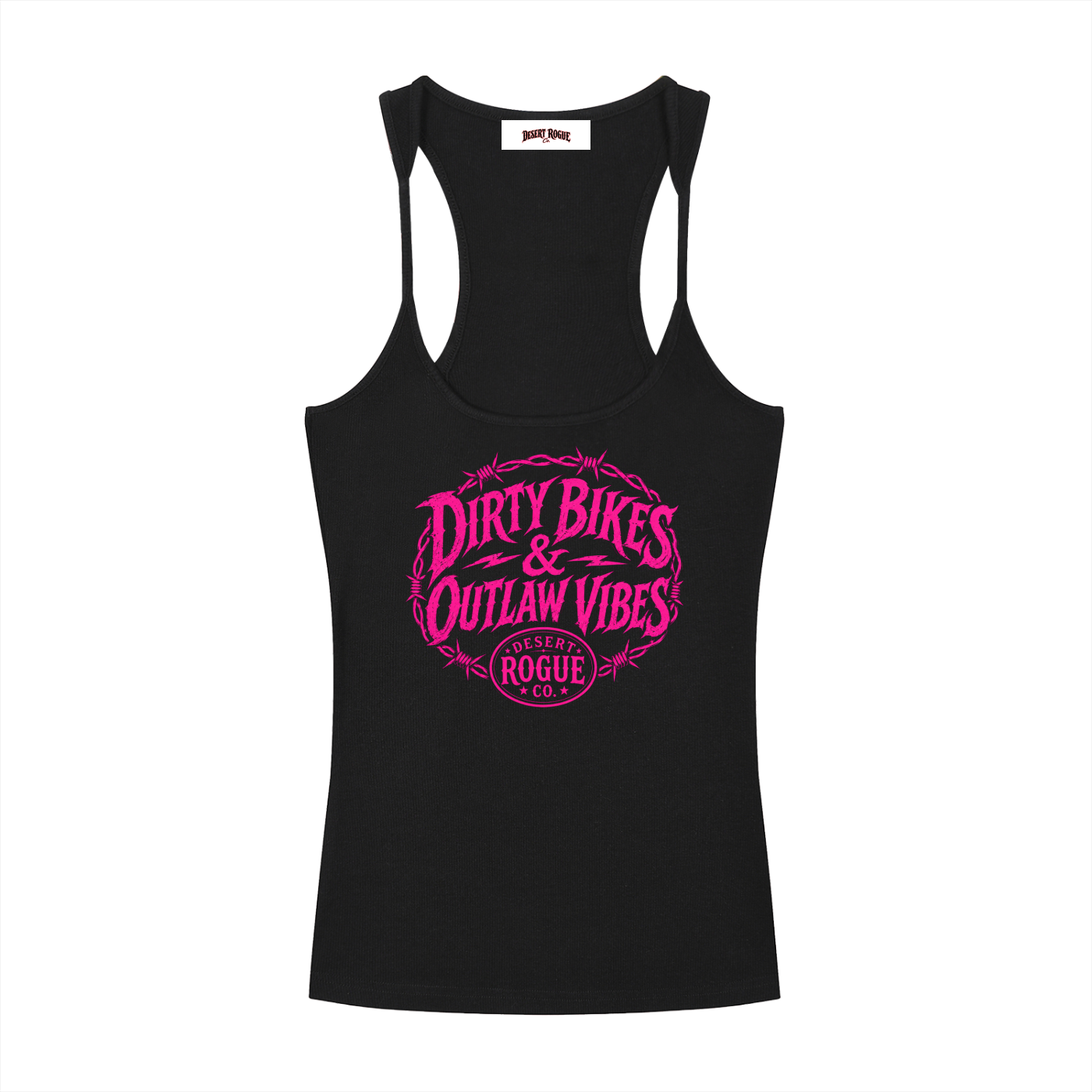 Hot Pink DR co. Slim Fit Racerback Tank Top