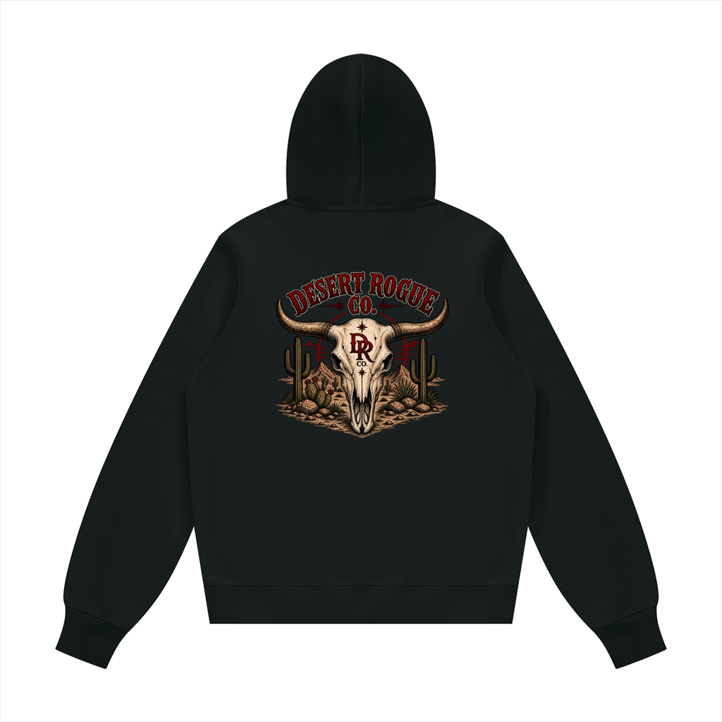 Bull Skull DR co. Fleece Hoodie