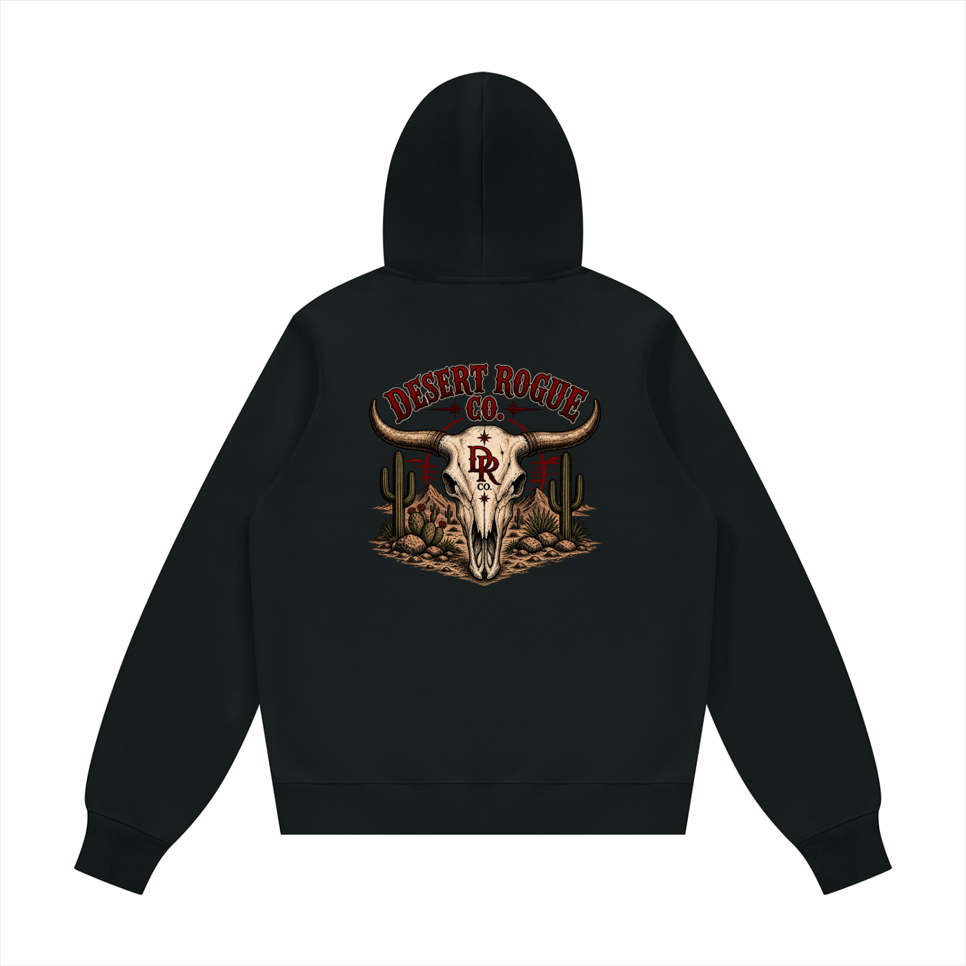 Bull Skull DR co. Fleece Hoodie