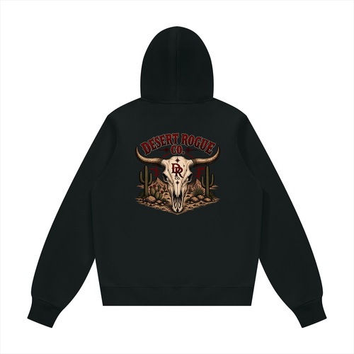 Bull Skull DR co. Fleece Hoodie