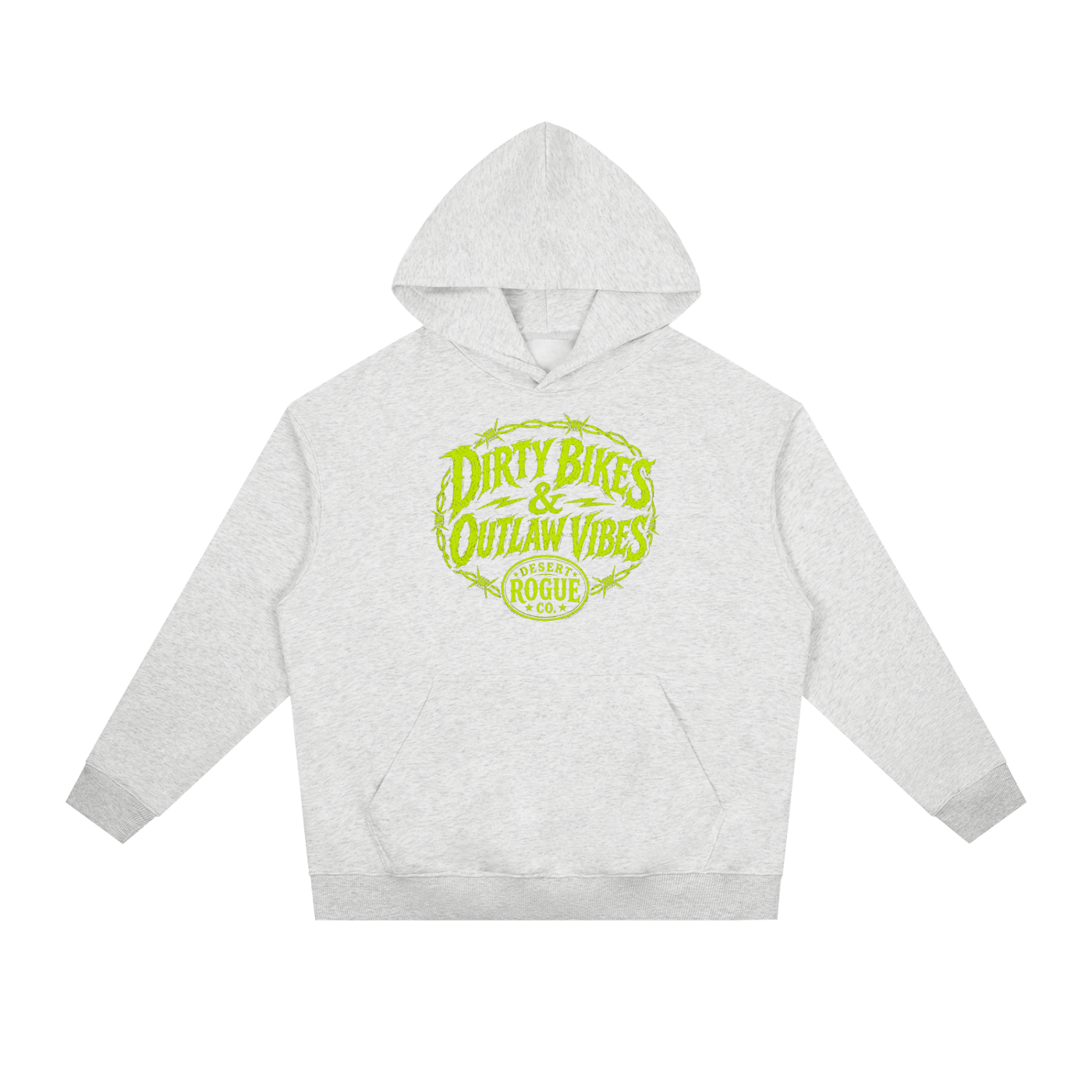 Outlaw Vibes Hoodie — Toxic Green