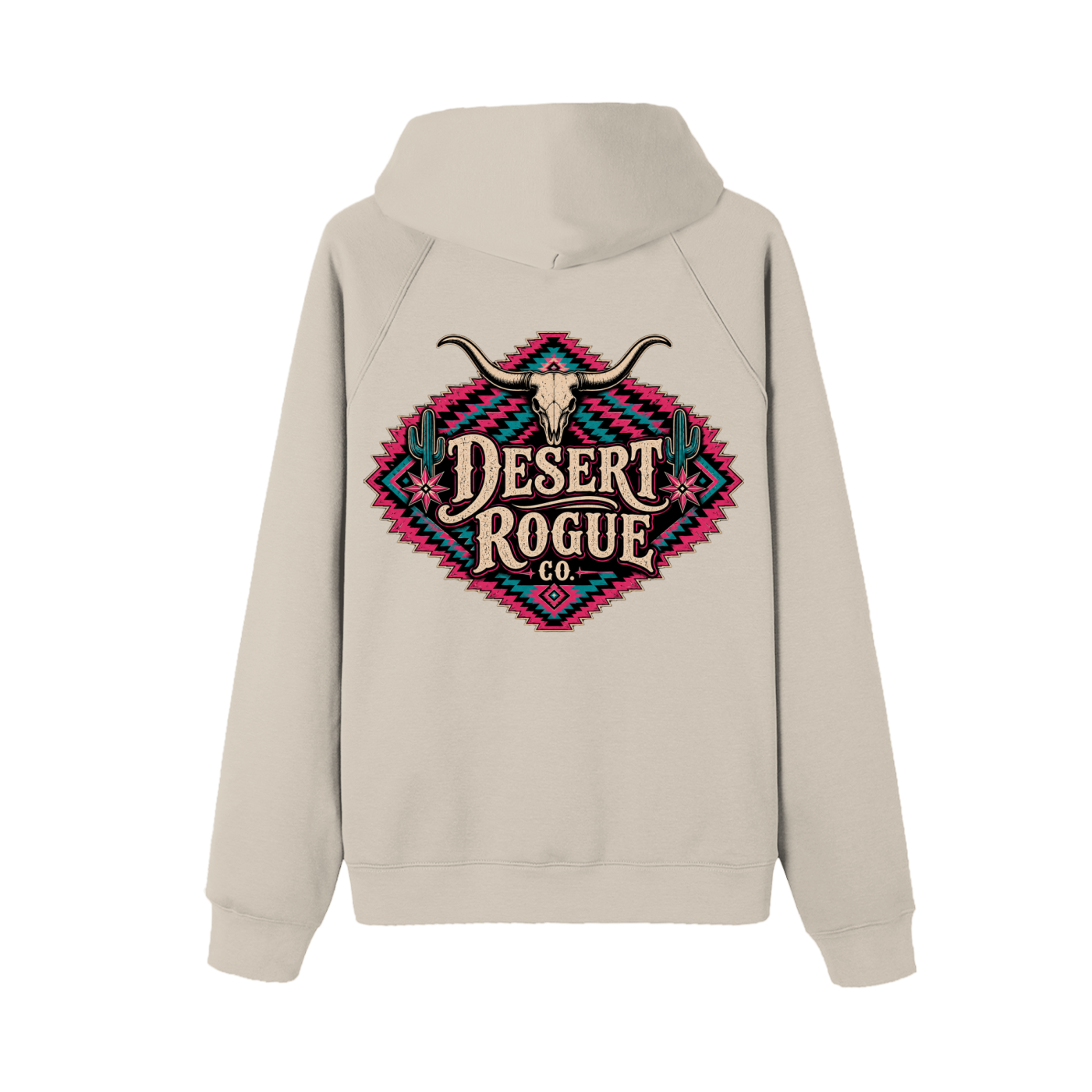 Pink Aztec DR co. Fleece Hoodie