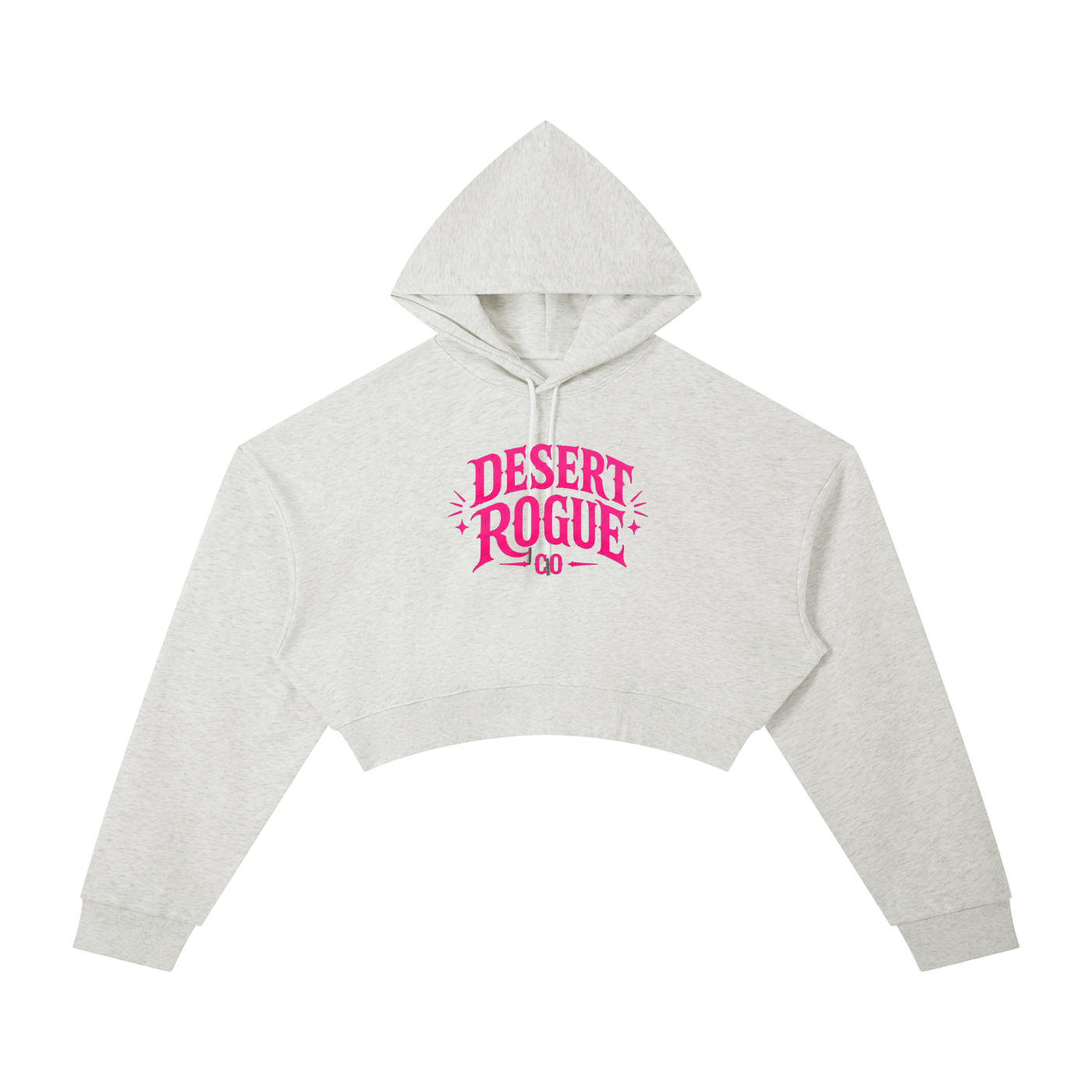 Classic Pink DR co. Cropped Hoodie