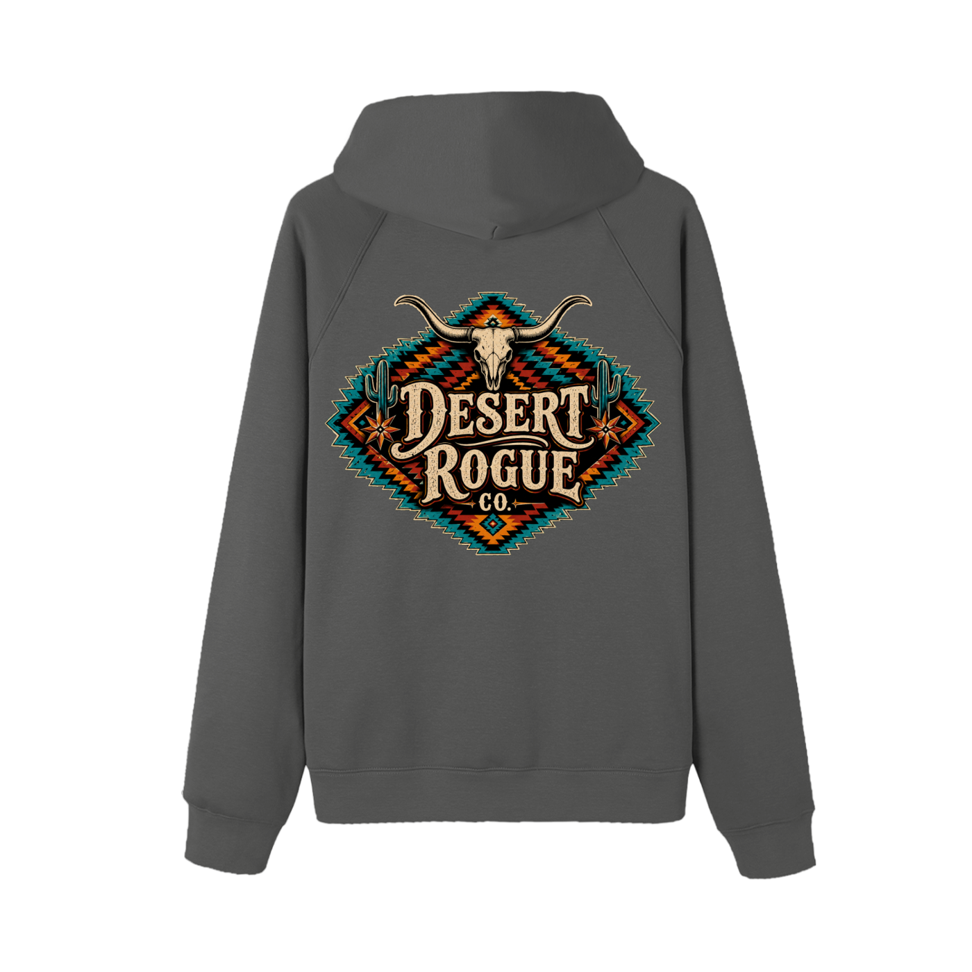 Teal Aztec DR co. Fleece Hoodie