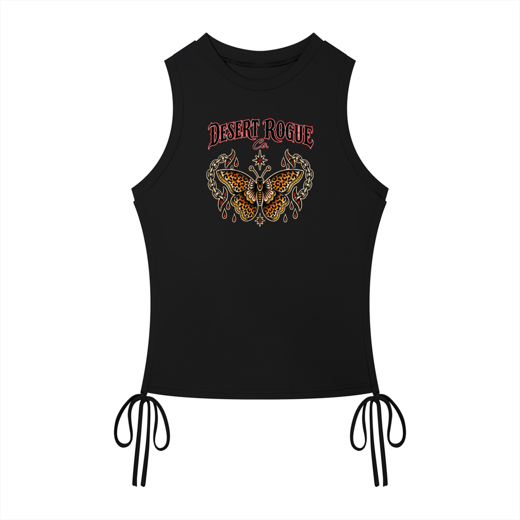 Rogue Butterfly Drawstring Tank