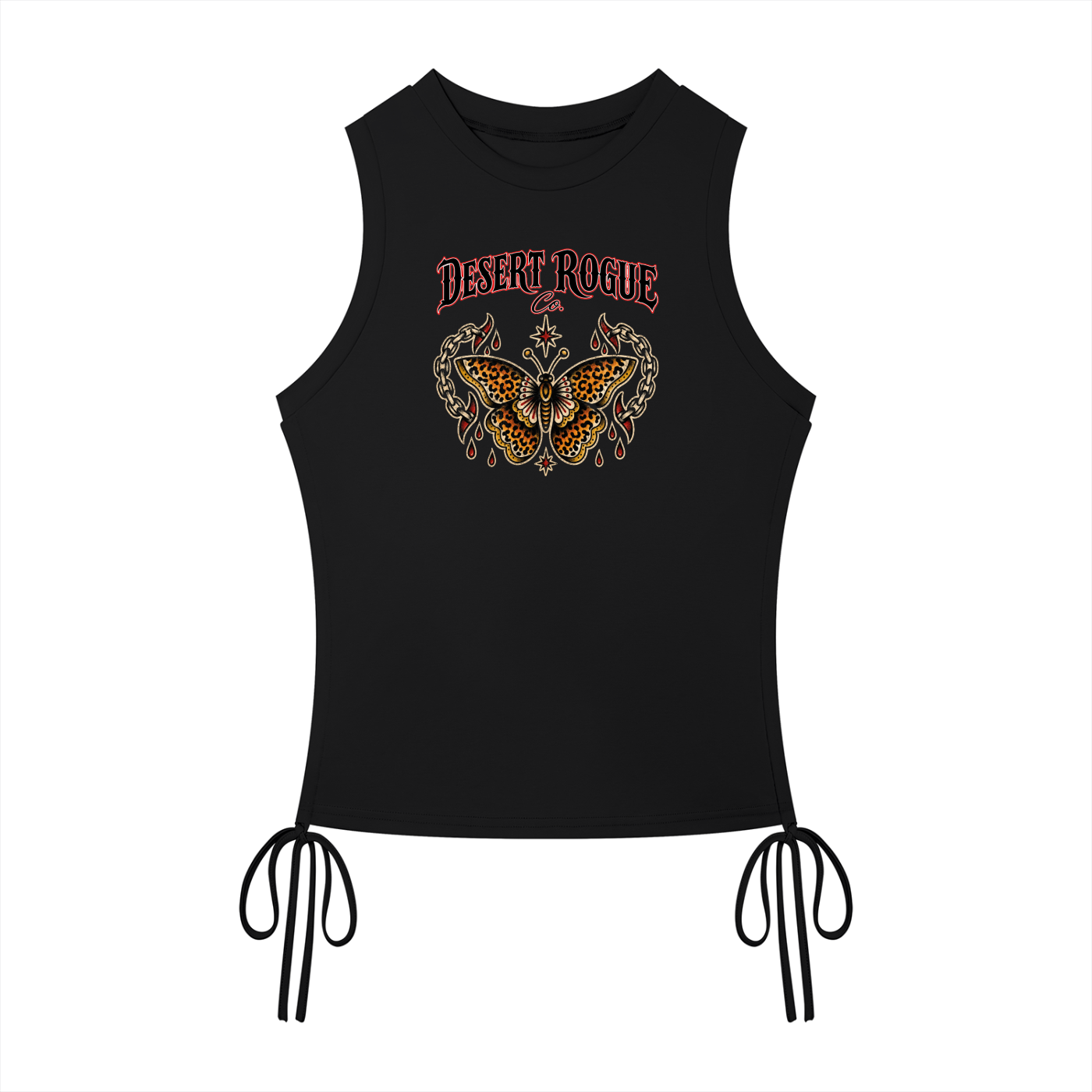 Rogue Butterfly Drawstring Tank