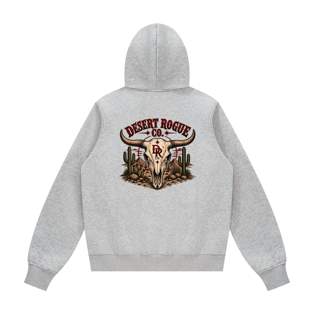 Bull Skull DR co. Fleece Hoodie