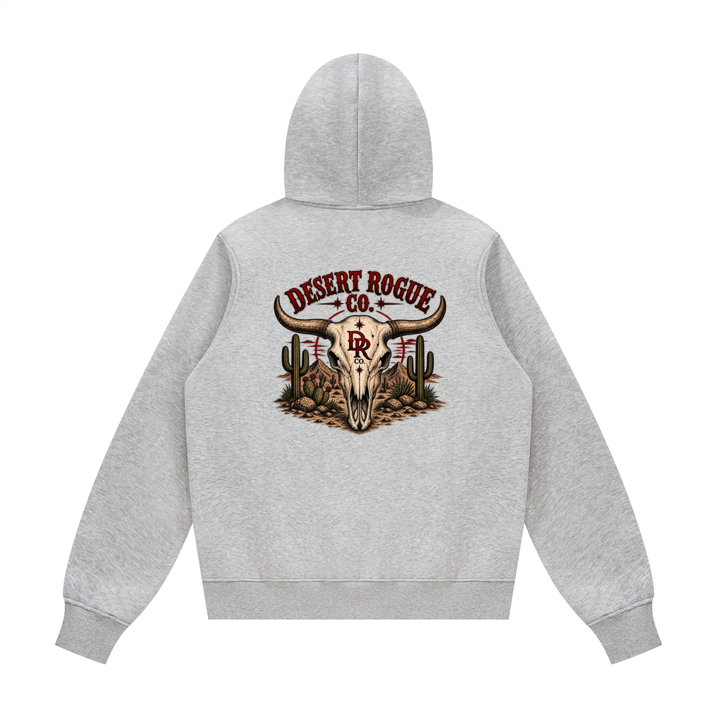 Bull Skull DR co. Fleece Hoodie