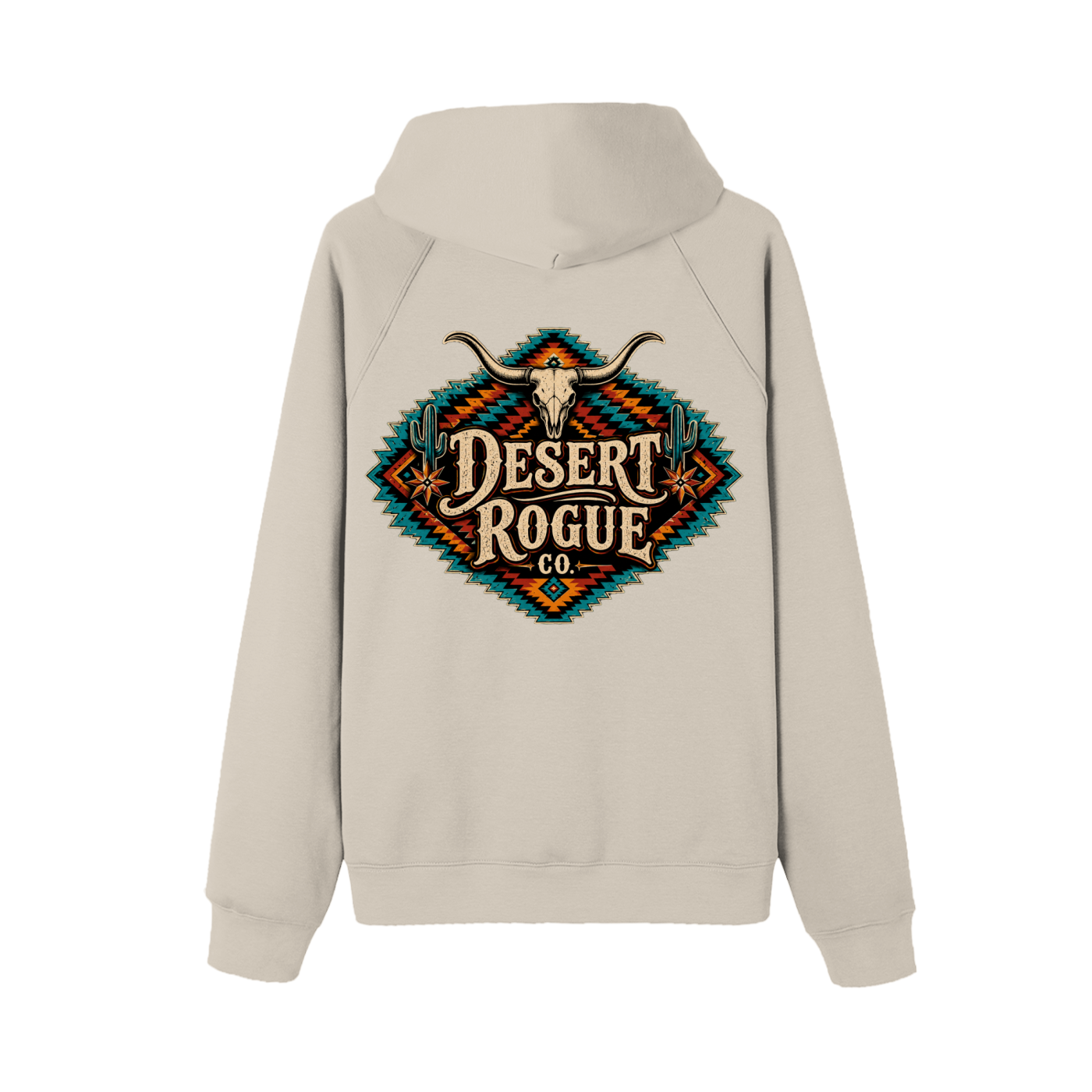 Teal Aztec DR co. Fleece Hoodie